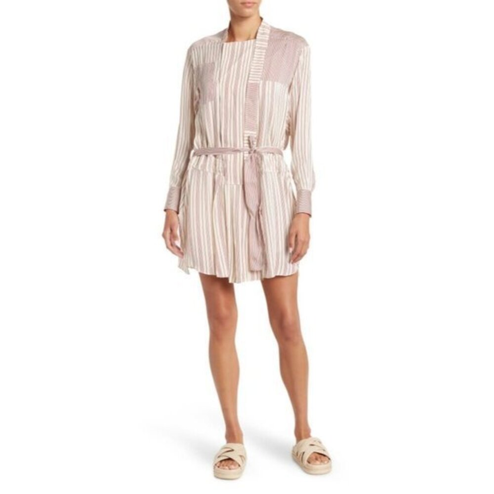 NWOT REISS ALBA STRIPED SHIRT DRESS SIZE 10